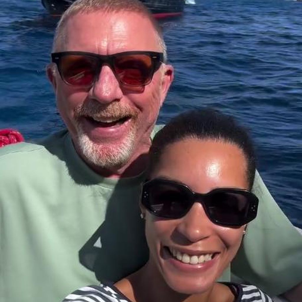 Boris Becker und Lilian de Carvalho Monteiro in ihren Flitterwochen, September 2024
