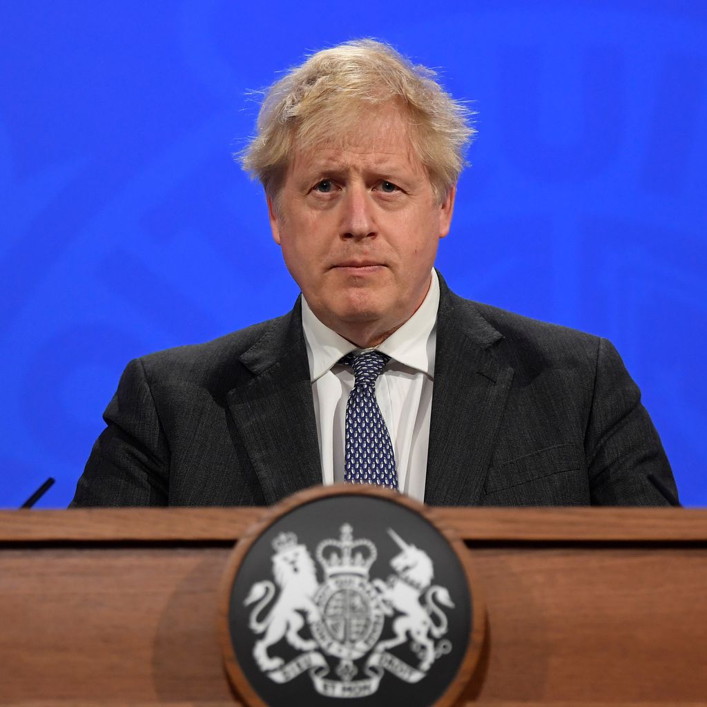Boris Johnson im April 2021