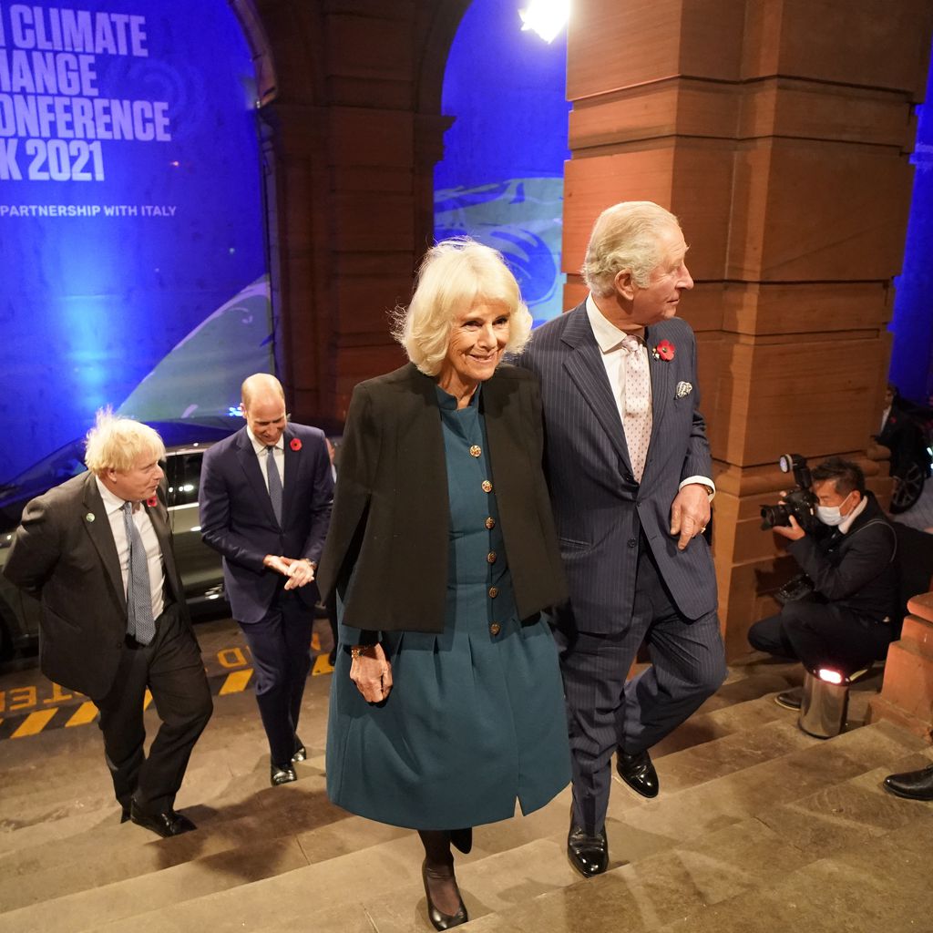 Boris Johnson, Prinz William, Prinz Charles und Herzogin Camilla