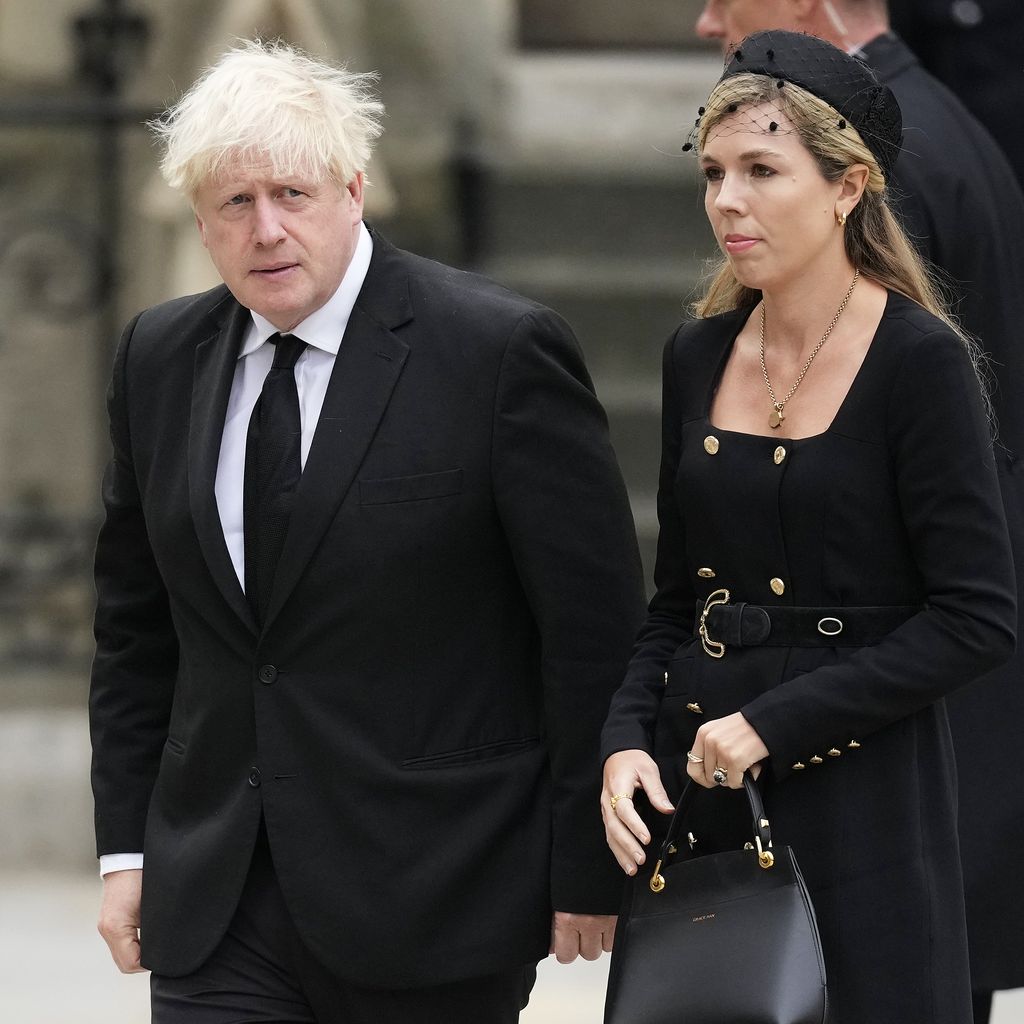 Boris und Carrie Johnson bei der Beerdigung von Queen Elizabeth II.