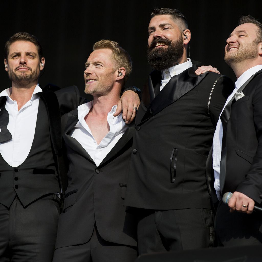 Boyzone während eines Auftritts in London
