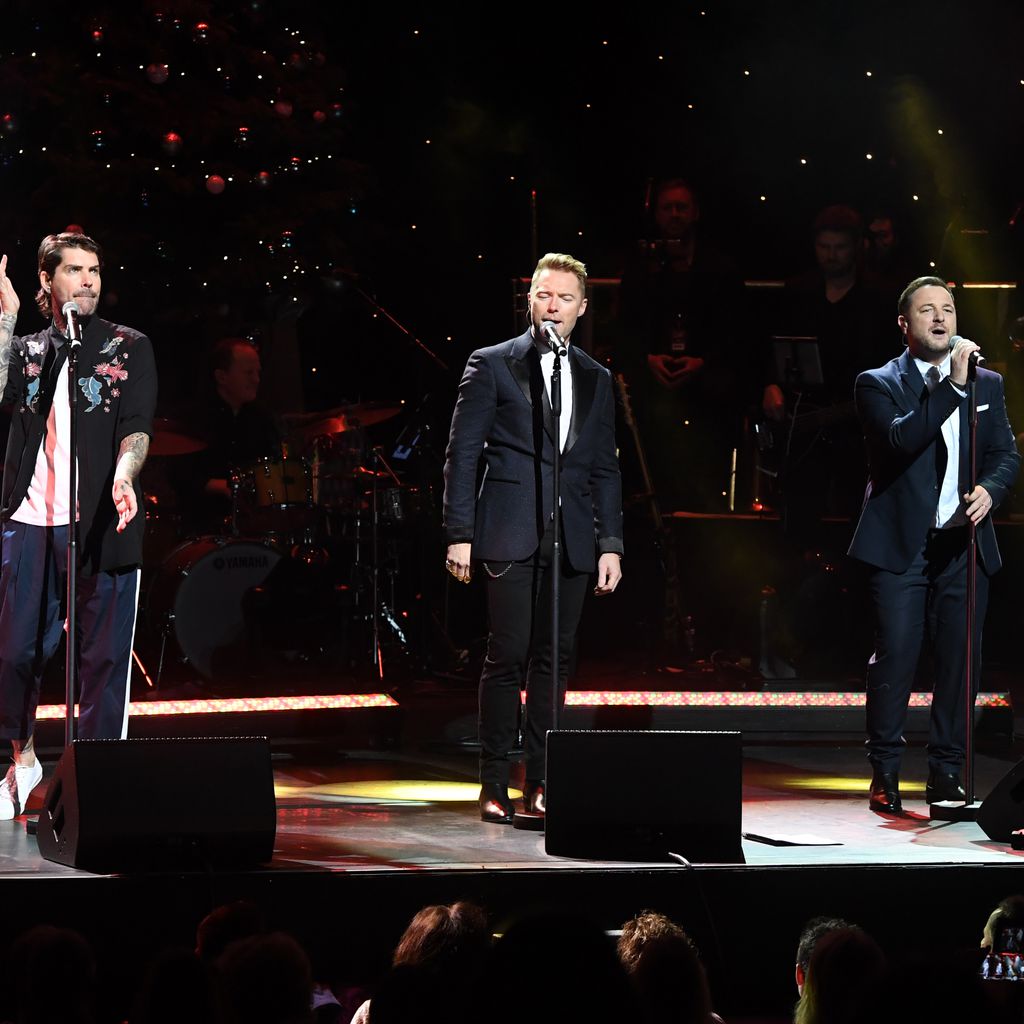 Boyzone während eines Auftritts in London, 2018