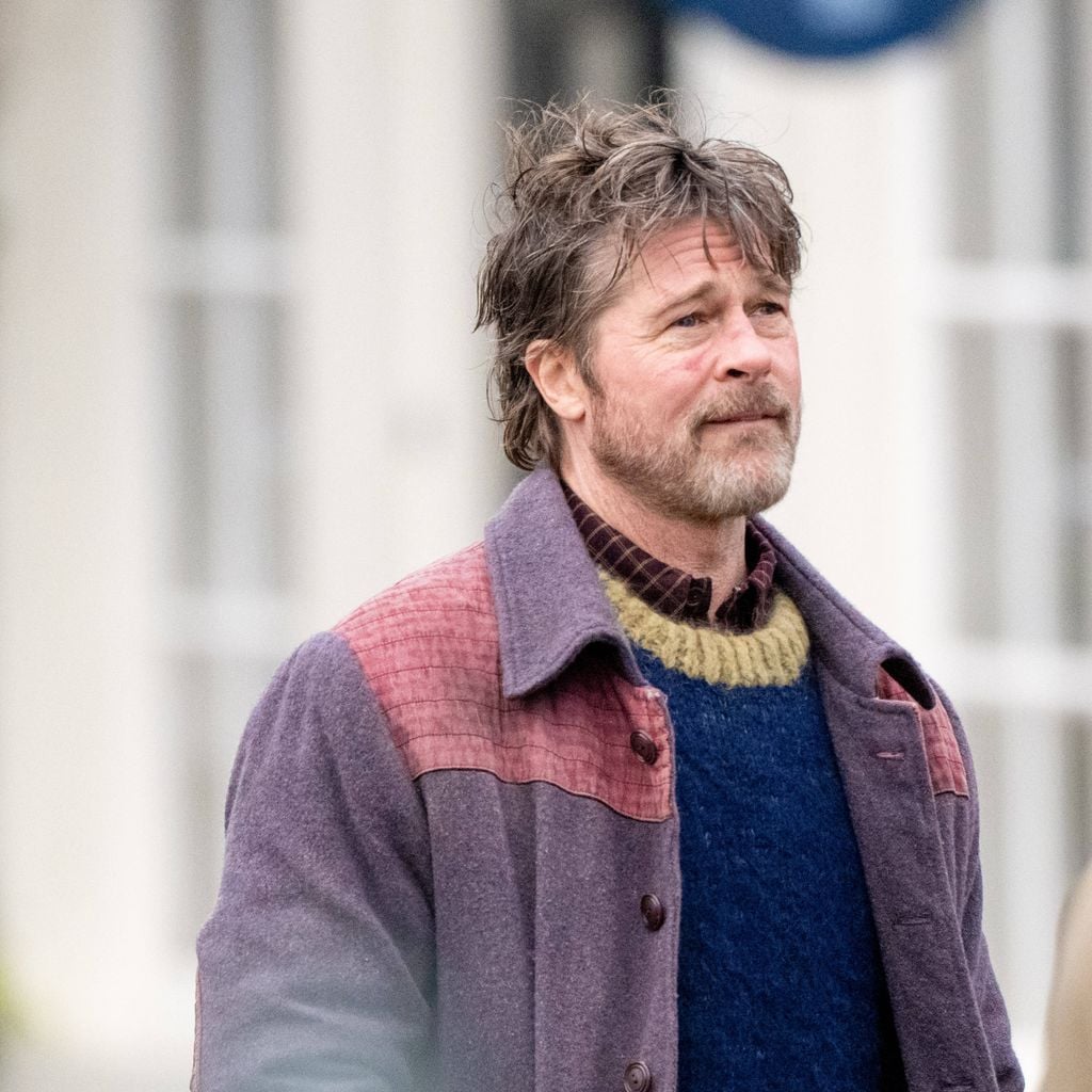 Brad Pitt bei den Dreharbeiten zu "The Riders" in Amsterdam