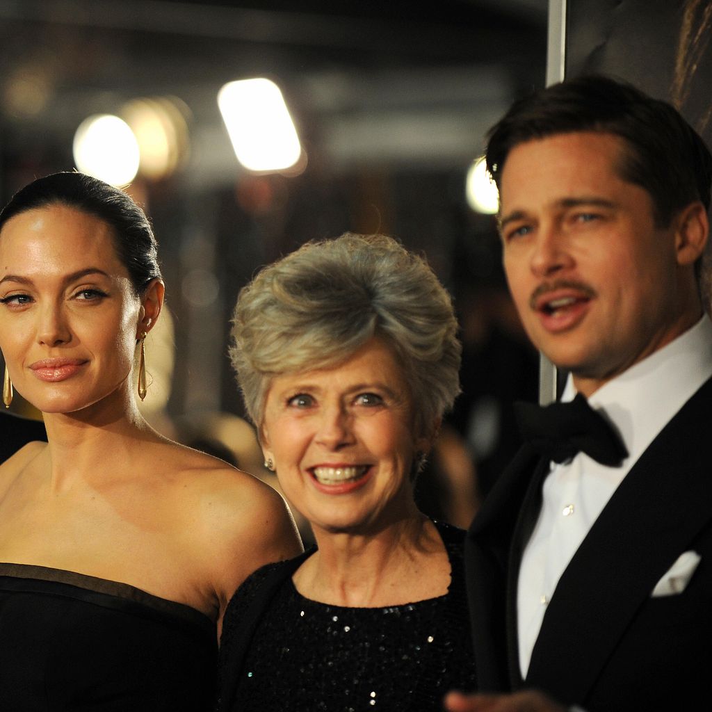 Jane Etta Pitt mit ihrem Sohn Brad Pitt, Dezember 2008