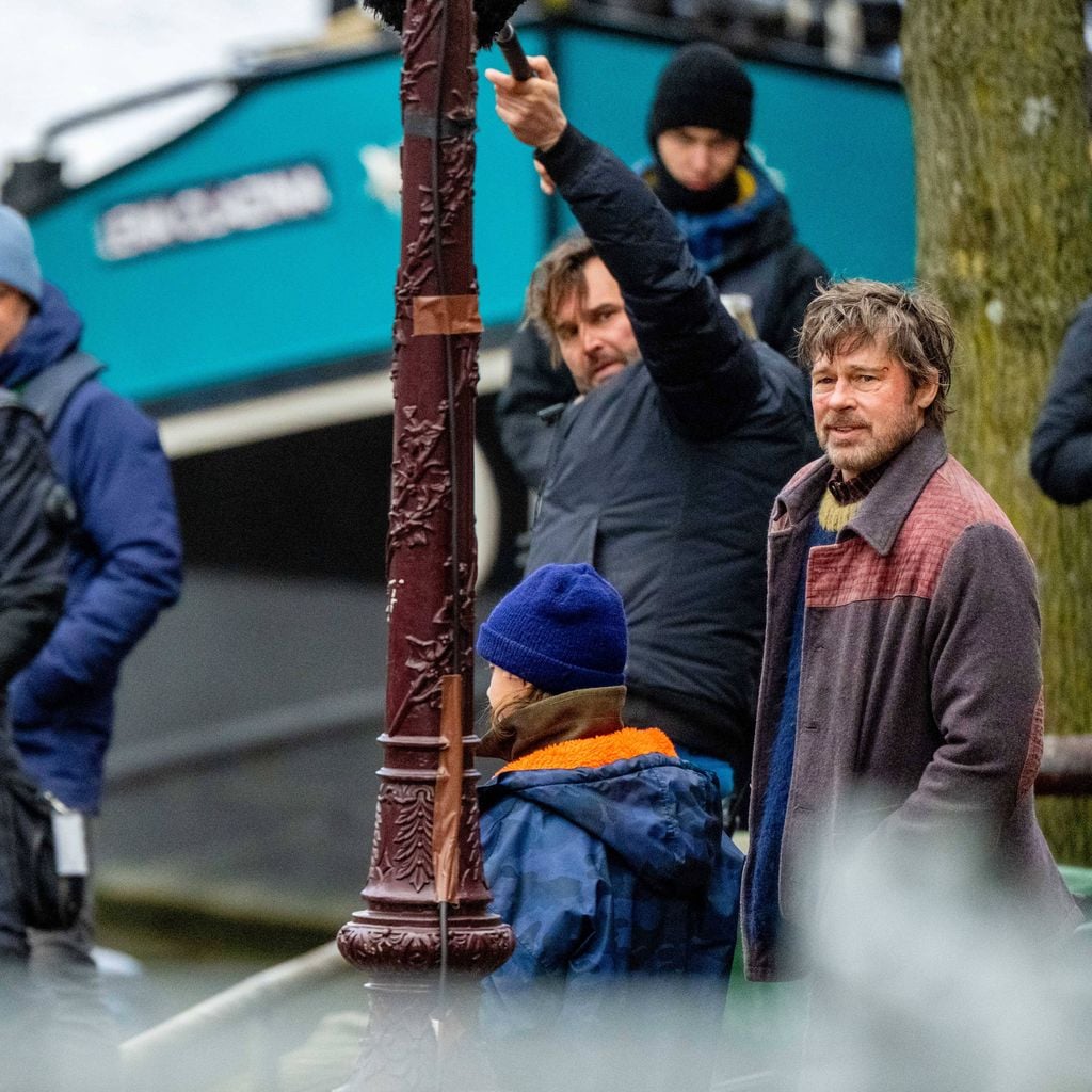 Brad Pitt dreht in Amsterdam Szenen für den Hollywoodfilm "The Riders"
