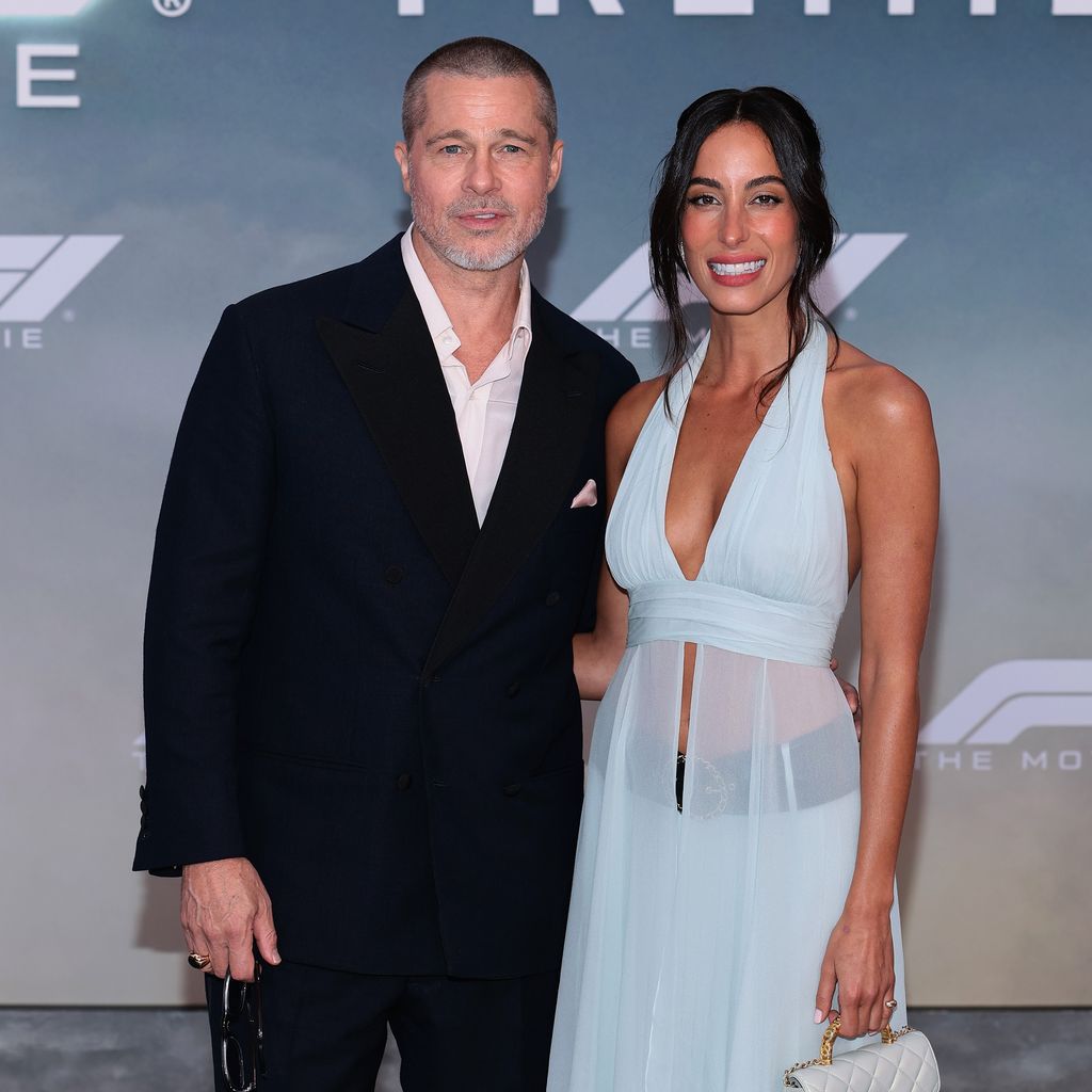 Brad Pitt und Ines de Ramon bei der Weltpremiere von "F1" in New York