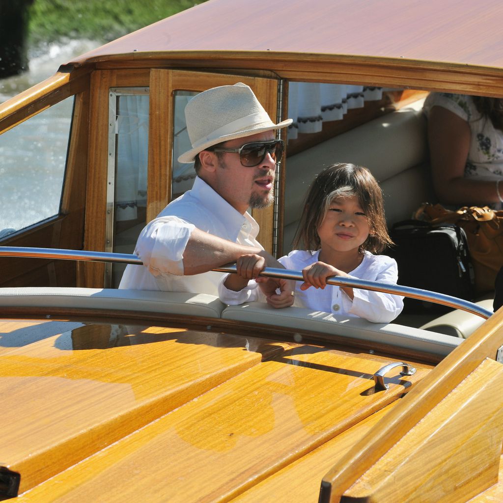 Brad Pitt und Pax in Venedig