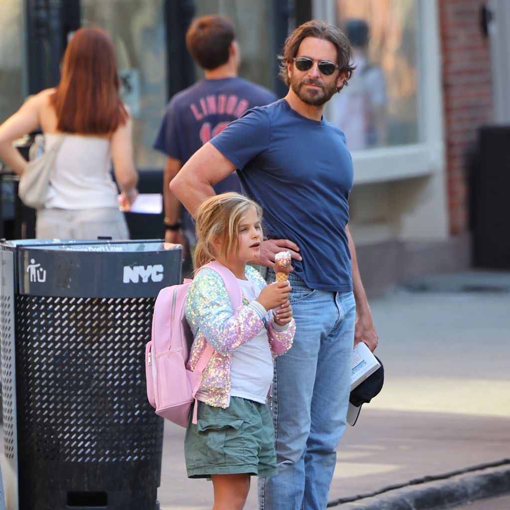 Bradley Cooper und Töchterchen Lea, September 2024