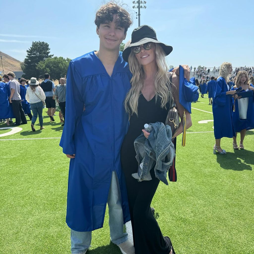 Brandi Glanville mit ihrem Sohn Jake