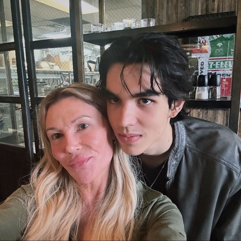 Brandi Glanville und ihr Sohn Mason