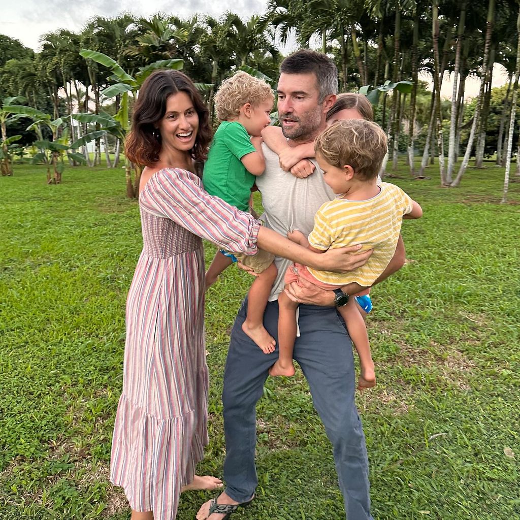 Brandon Jenner mit seiner Familie, Januar 2024