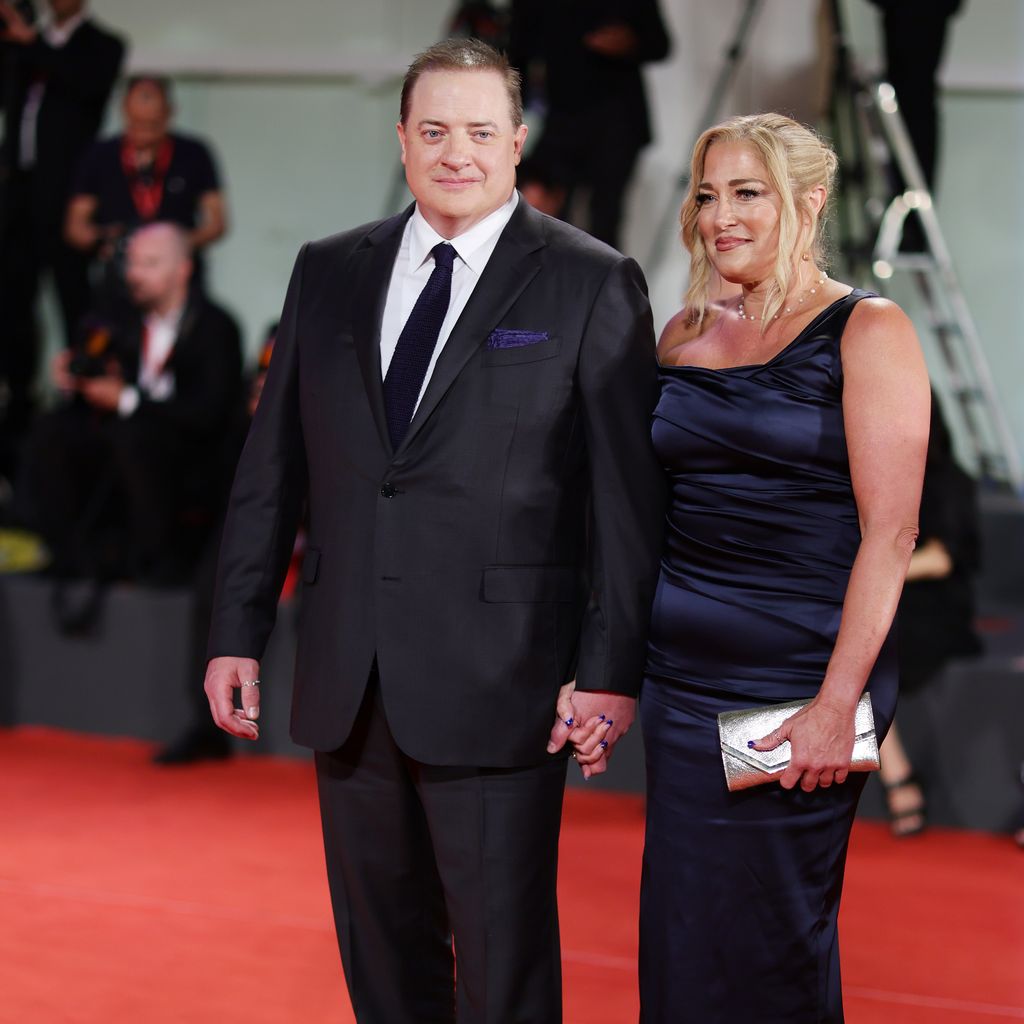 Brendan Fraser mit Jeanne Moore bei den Filmfestspielen von Venedig