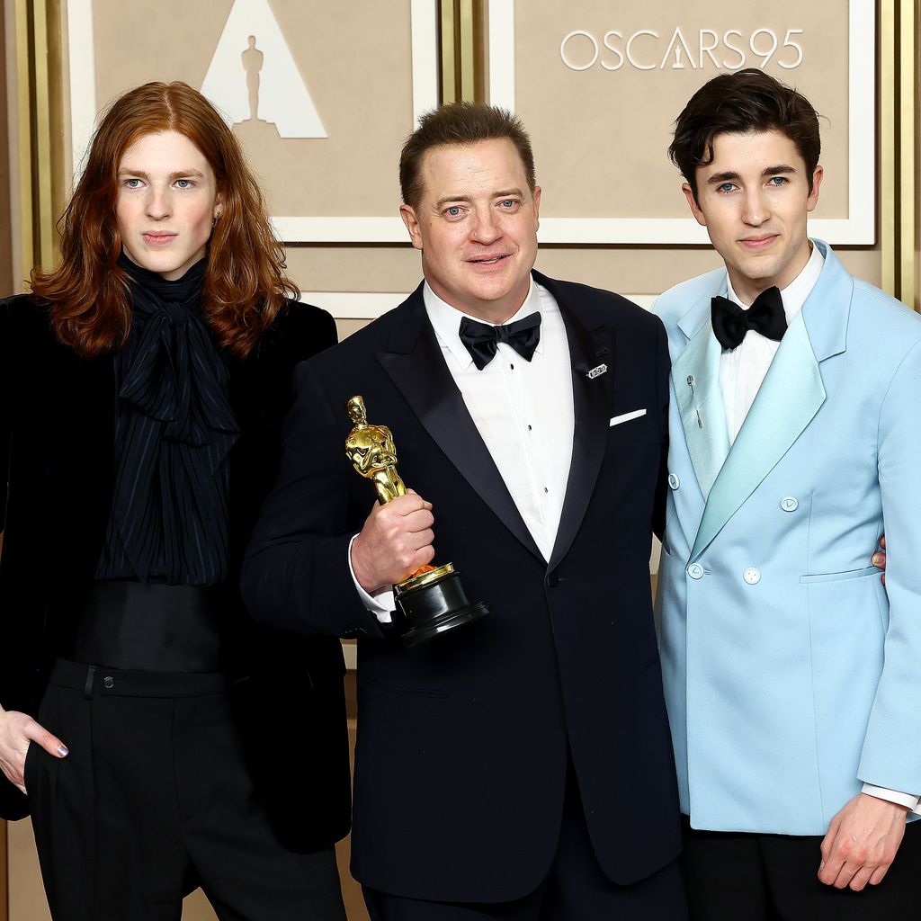 Brendan Fraser und seine Söhne im Jahr 2023