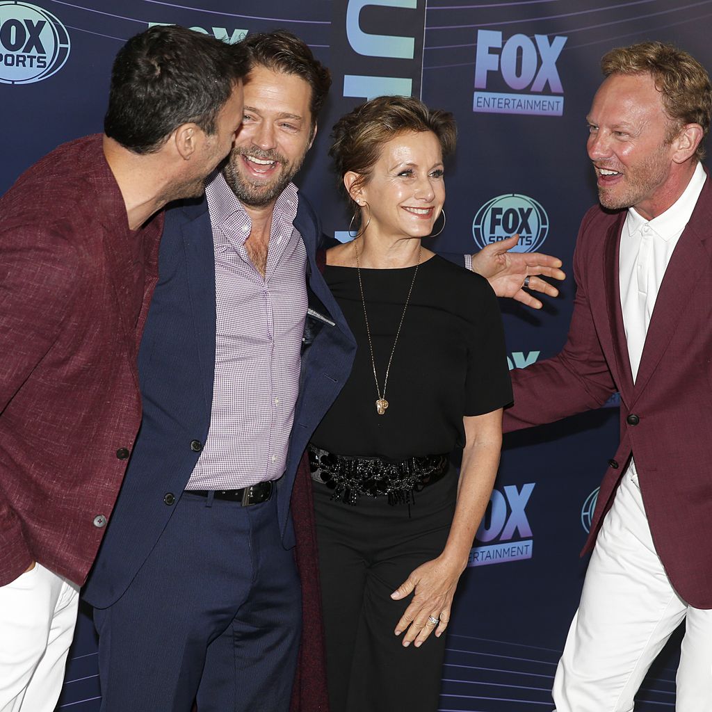 Brian Austin Green, Jason Priestley, Gabrielle Carteris und Ian Ziering, Mai 2019