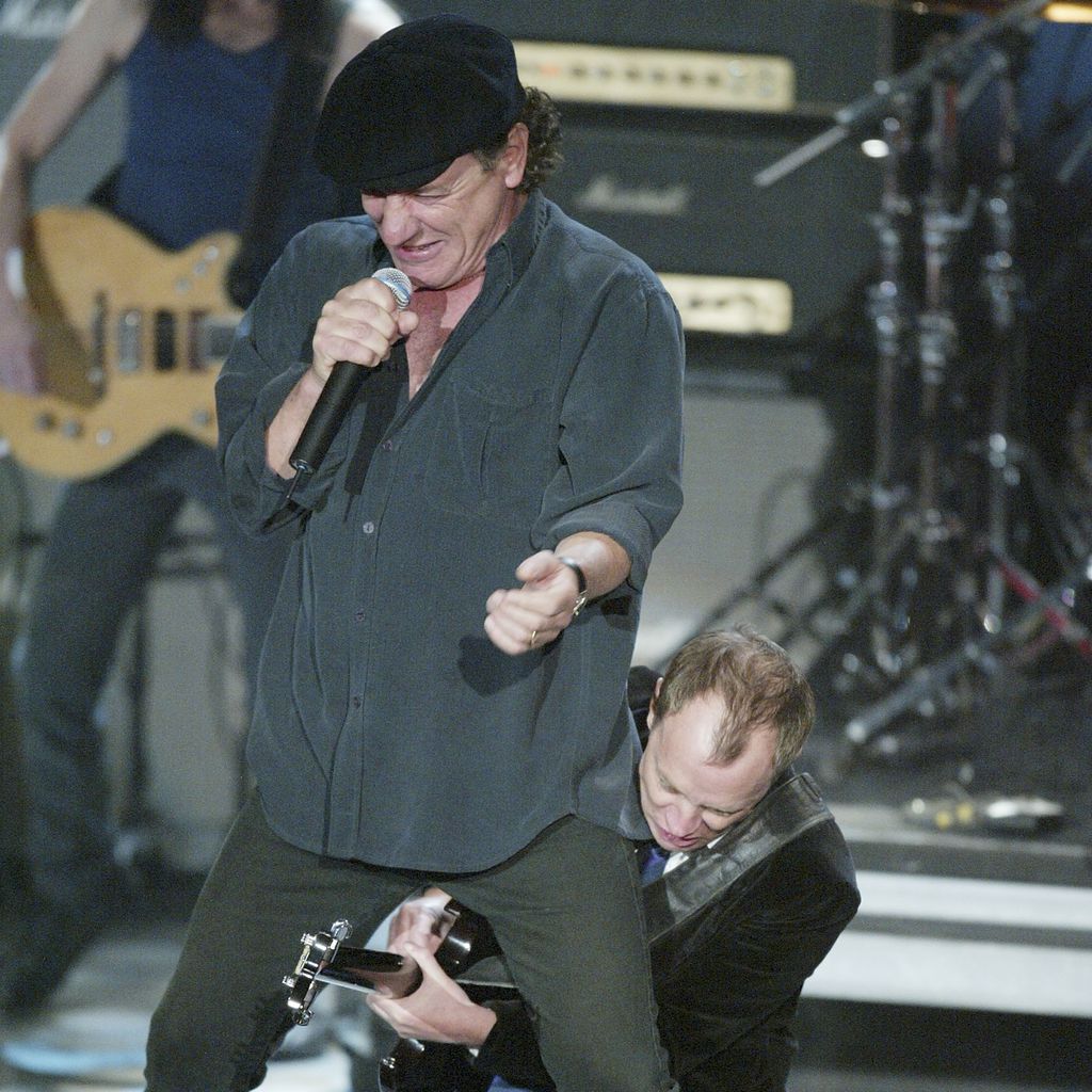 Brian Johnson und Angus Young von AC/DC