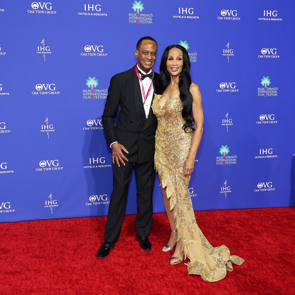 Brian Maillian und Beverly Johnson im Januar 2024