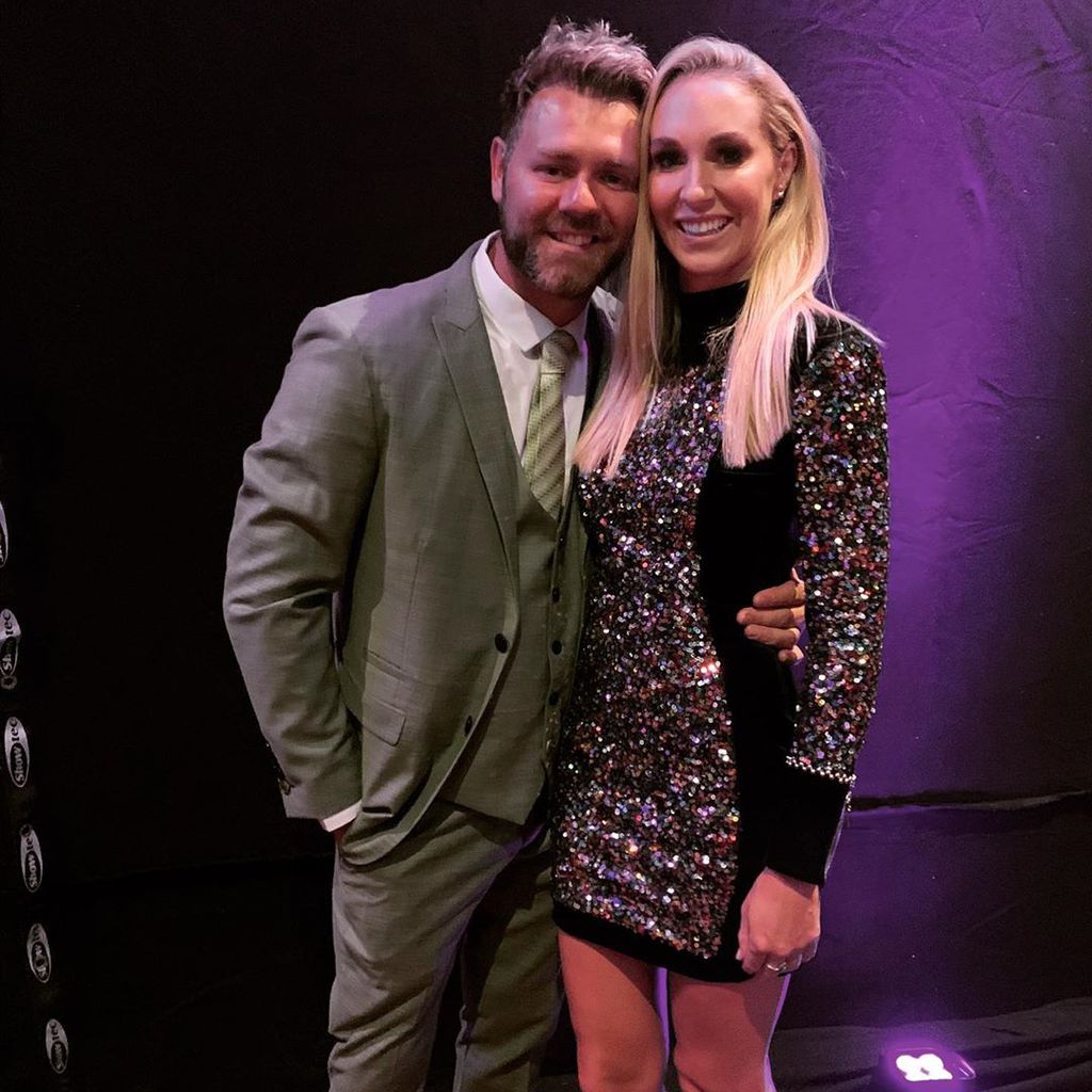 Brian McFadden und seine Verlobte Danielle Parkinson im Juli 2019