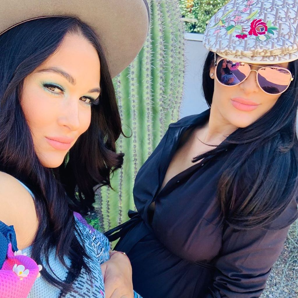 Brie und Nikki Bella während ihrer Schwangerschaft im Jahr 2020