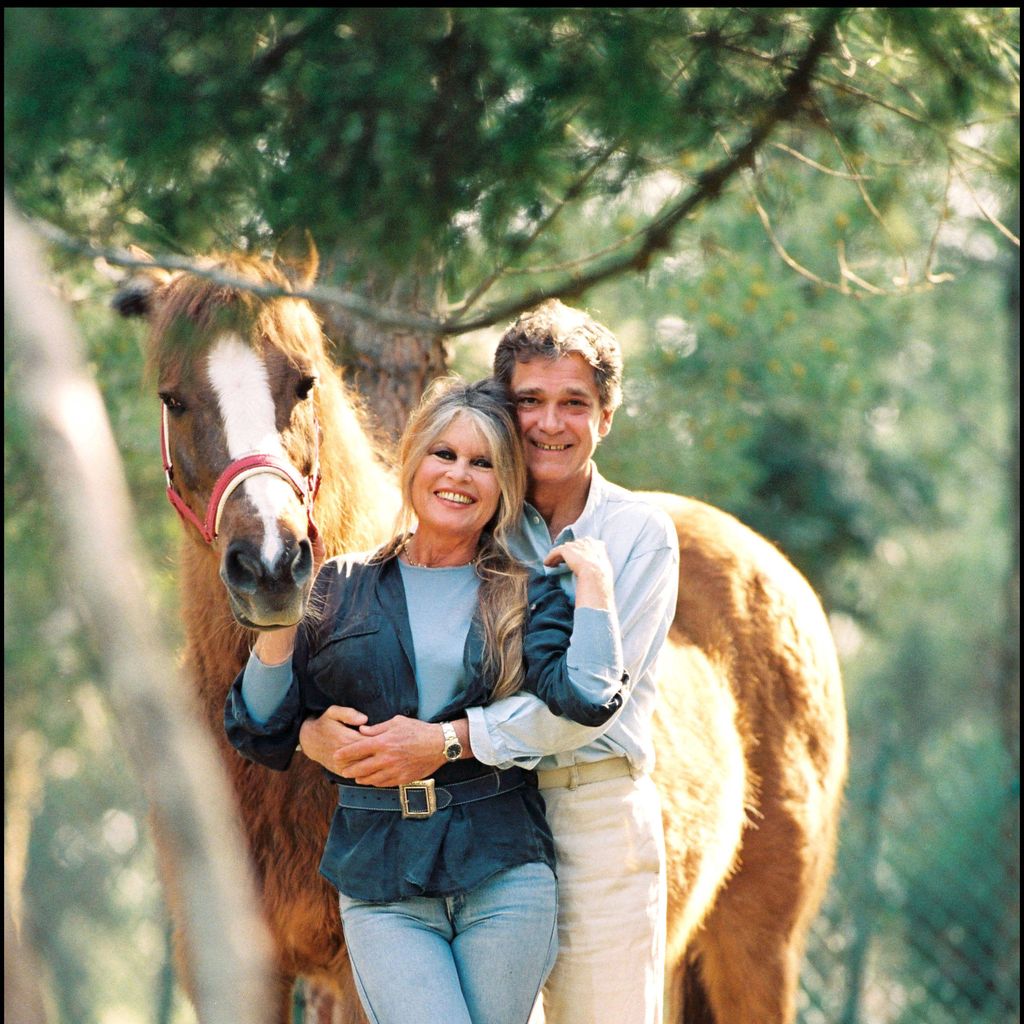 Brigitte Bardot mit ihrem Mann Bernard D'Ormale in Saint-Tropez