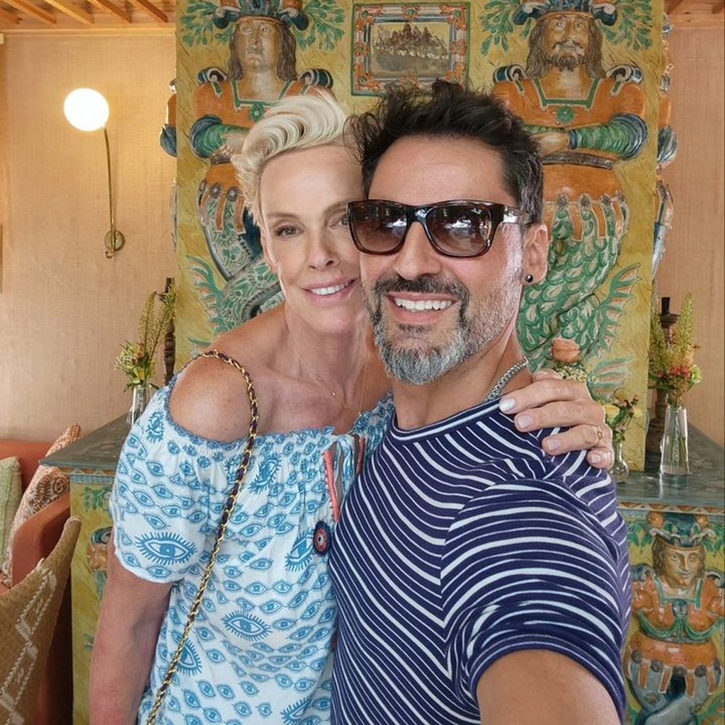 Brigitte Nielsen mit ihrem Mann Mattia Dessi im Juli auf Instagram