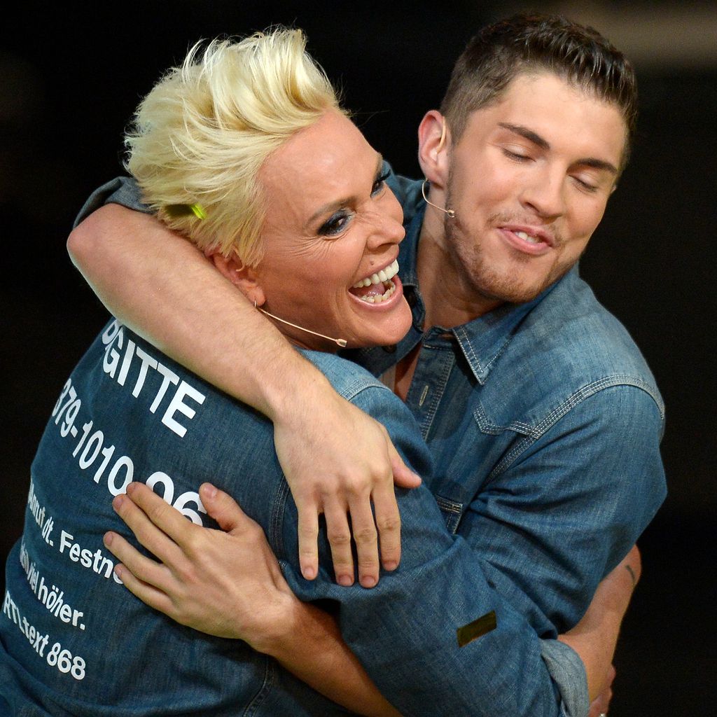 Brigitte Nielsen und Joey Heindle bei "Ich bin ein Star - lasst mich wieder rein!"