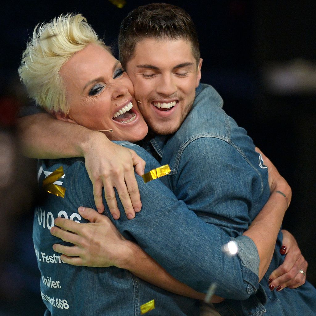 Brigitte Nielsen und Joey Heindle bei "Ich bin ein Star - lasst mich wieder rein!"