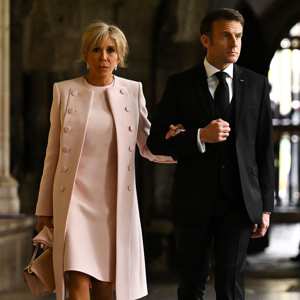Brigitte und Emmanuel Macron bei der Krönung von König Charles