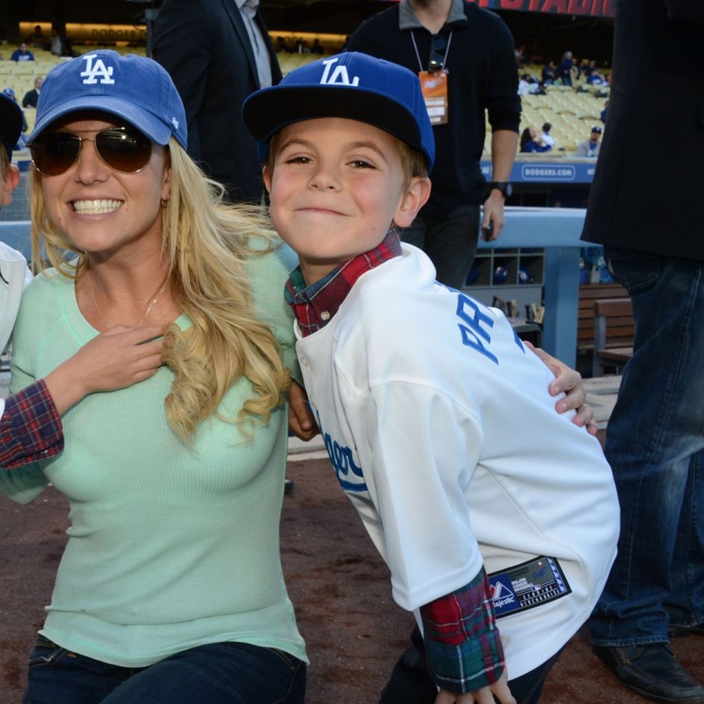 Britney Spears mit ihrem Sohn Sean Preston Federline, April 2013