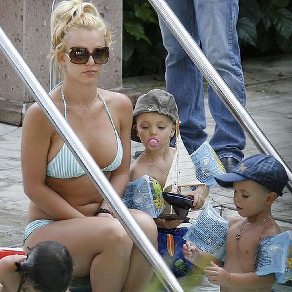 Britney Spears mit ihren Söhnen Sean und Jayden James Federline