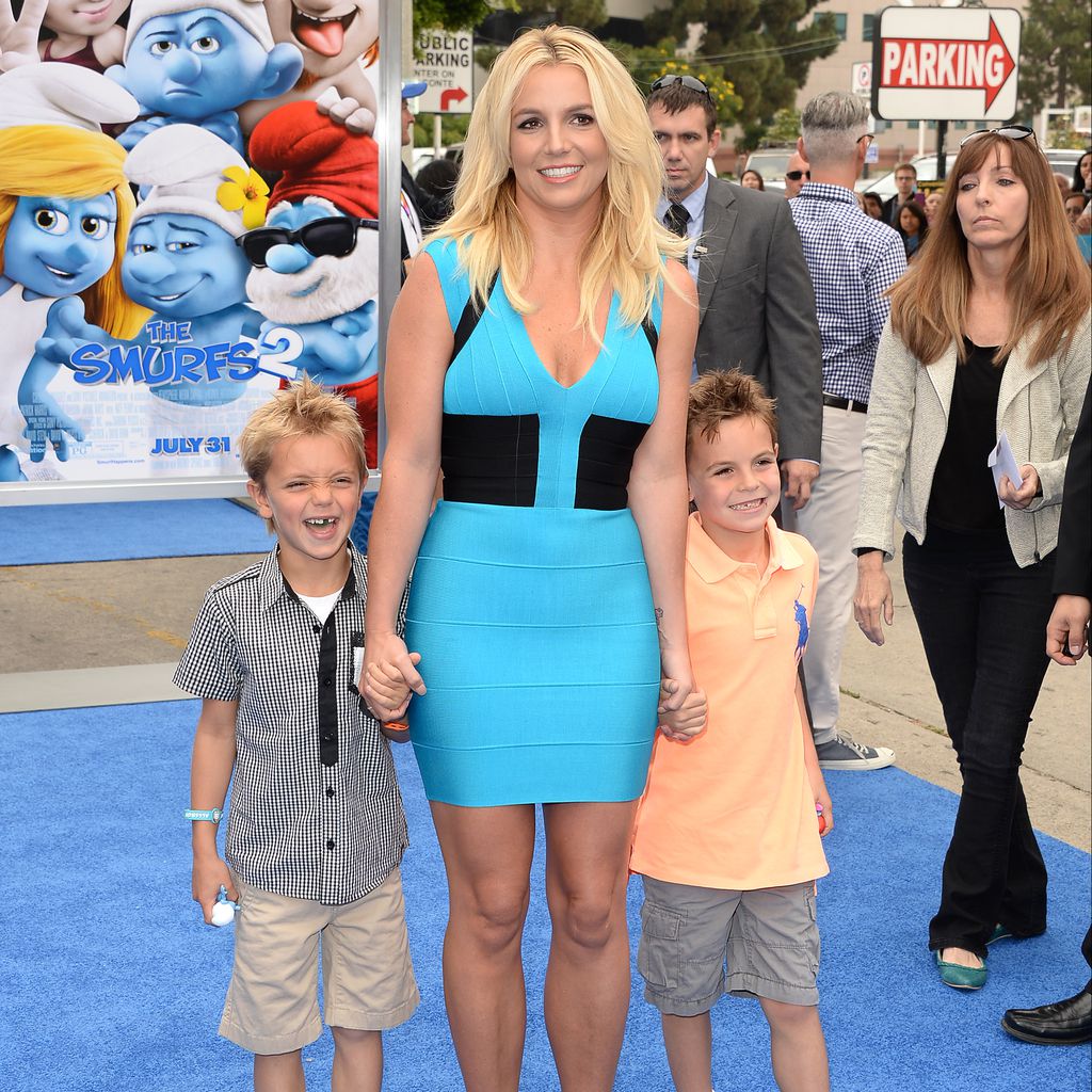 Britney Spears mit ihren Kindern Jayden und Sean, Juli 2013