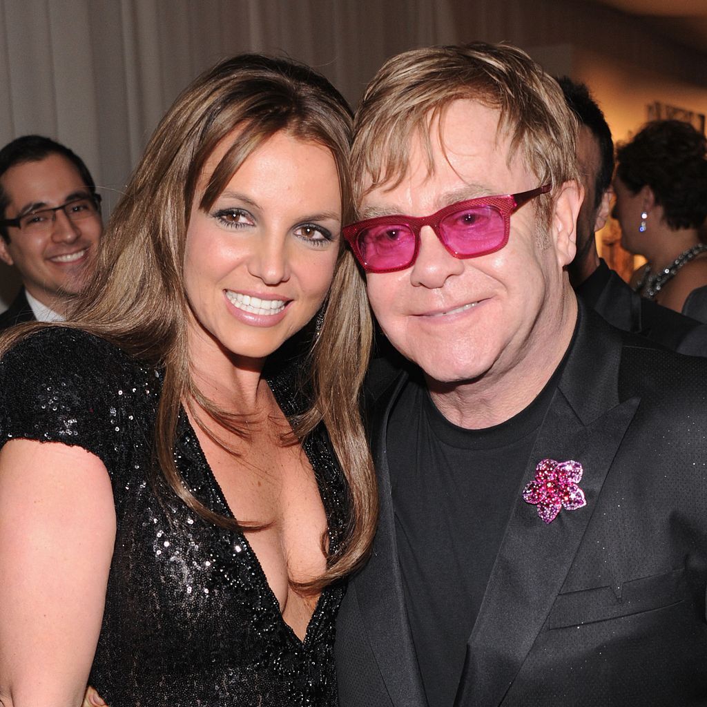 Britney Spears und Elton John im Jahr 2013