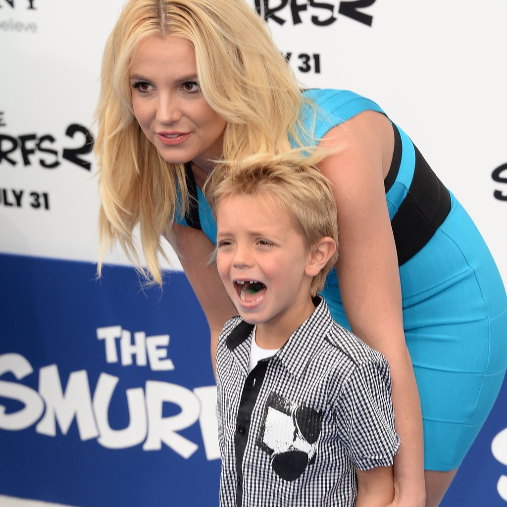 Britney Spears und ihr Sohn Sean Preston auf der Filmpremiere von "Die Schlümpfe 2"