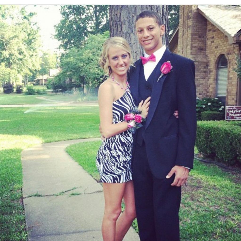 Brittany und Patrick Mahomes während ihrer Schulzeit