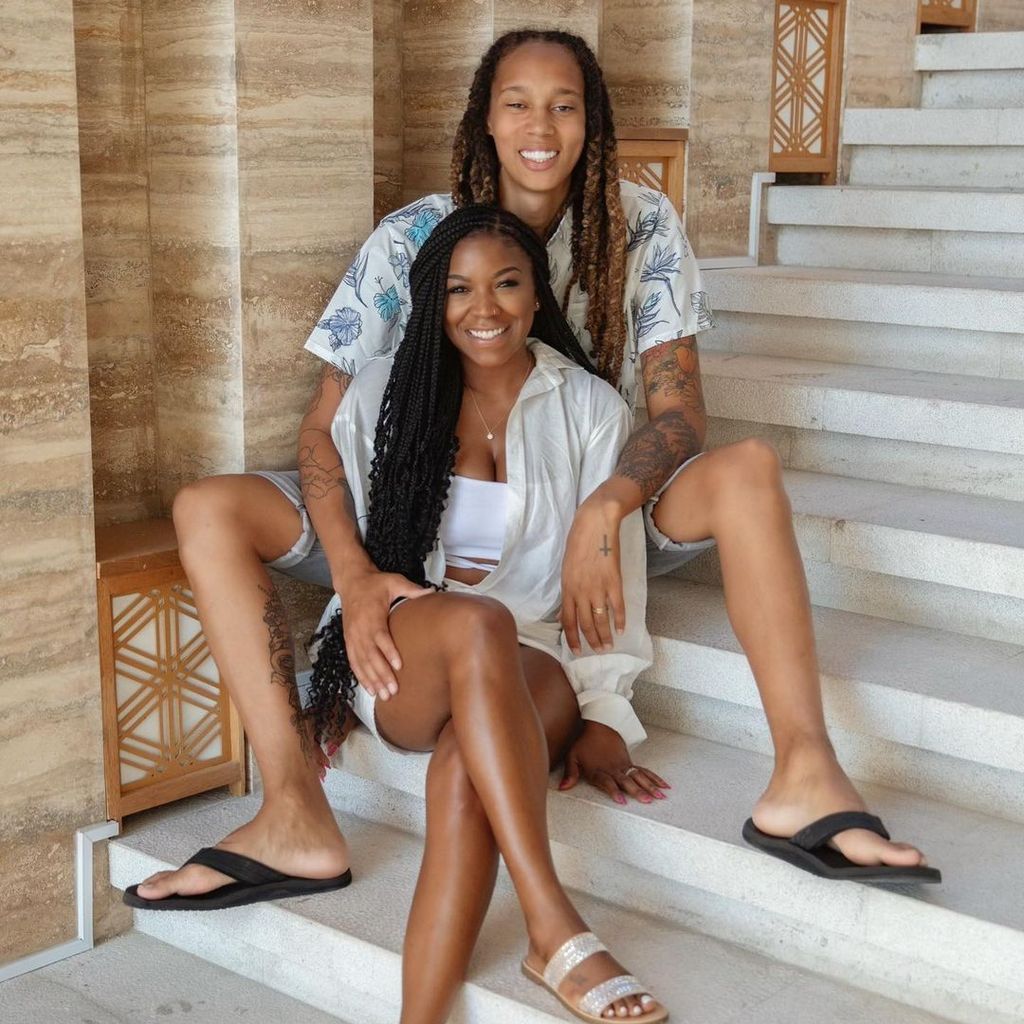 Brittney Griner mit ihrer Ehefrau Cherelle