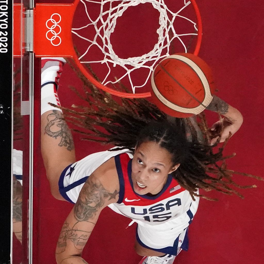 Brittney Griner bei den Olympischen Spielen in Tokio, 2020