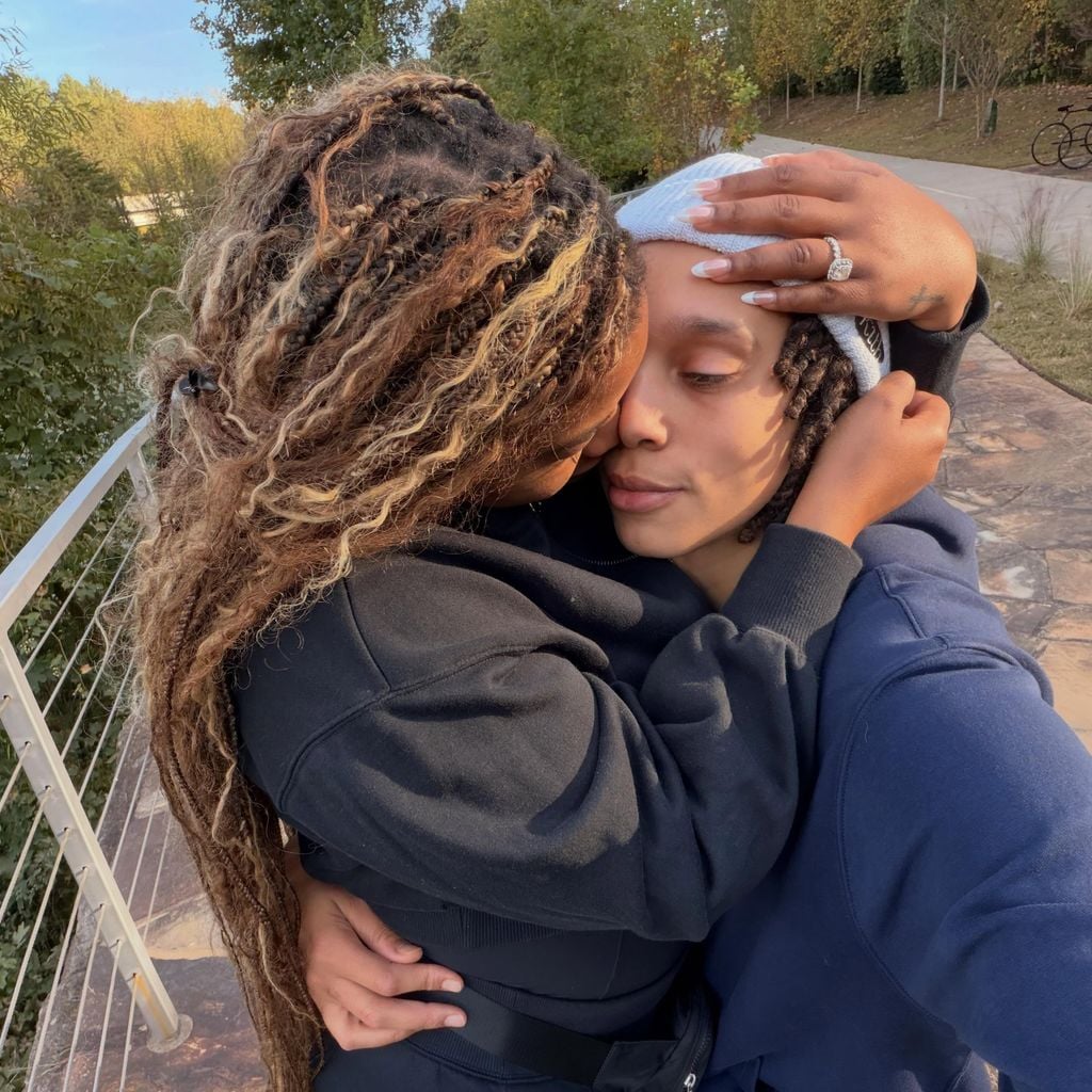 Brittney Griners mit Ehefrau Cherelle