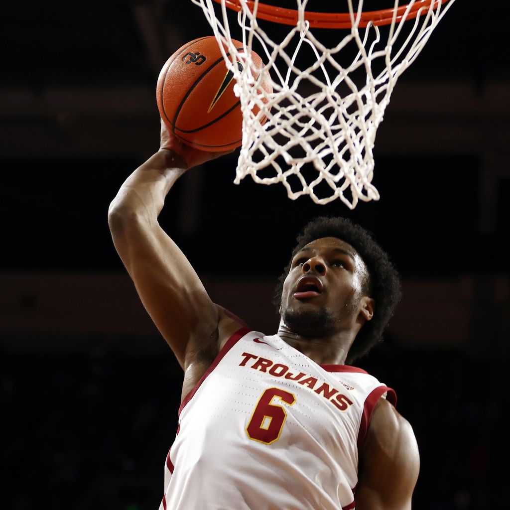 Bronny James beim Spiel gegen Long Beach State