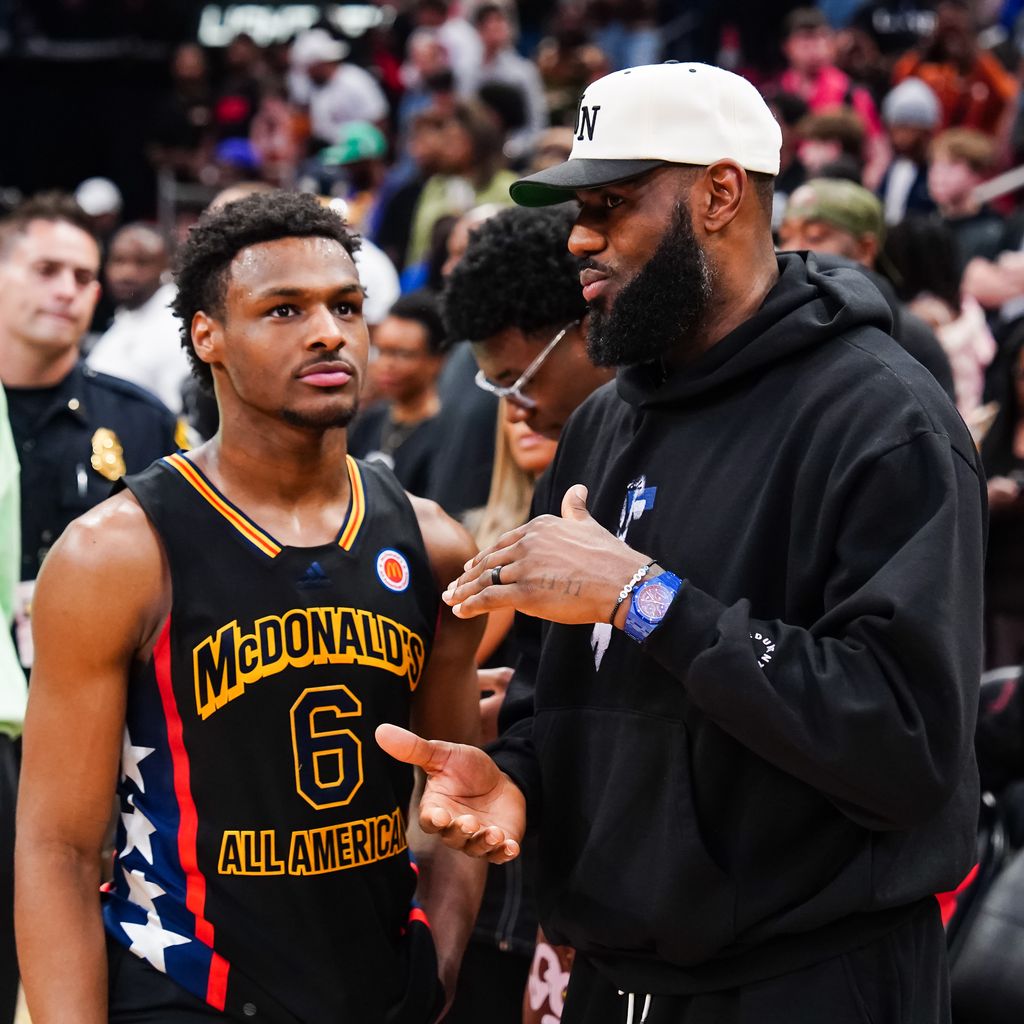 Bronny und LeBron James