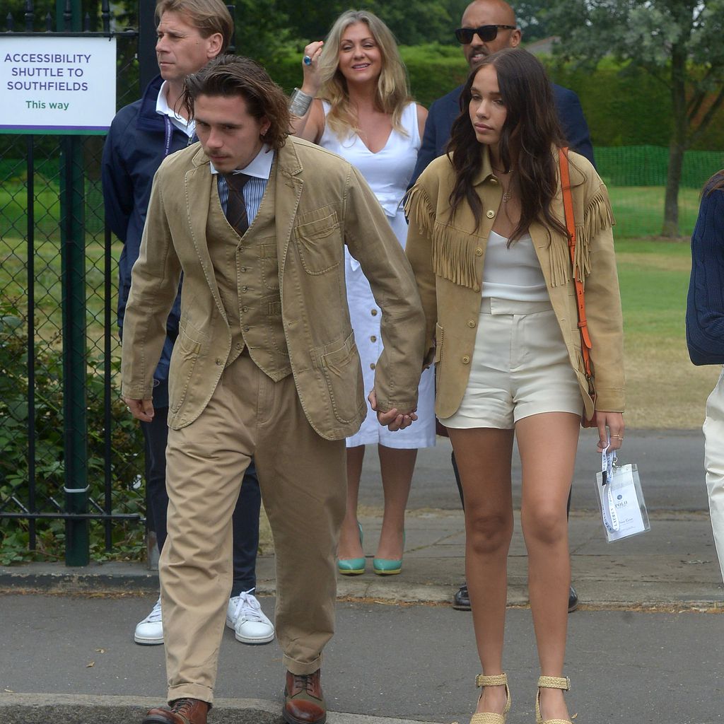 Brooklyn Beckham und Hana Cross beim Wimbledon-Finale 2019