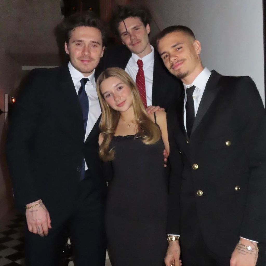 Brooklyn Peltz-Beckham, Cruz Beckham, Romeo Beckham und Harper Seven Beckham, Geschwister