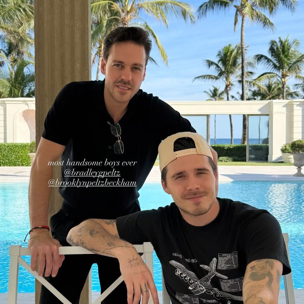 Brooklyn Peltz-Beckham neben seinem Schwager Bradley Peltz in Miami