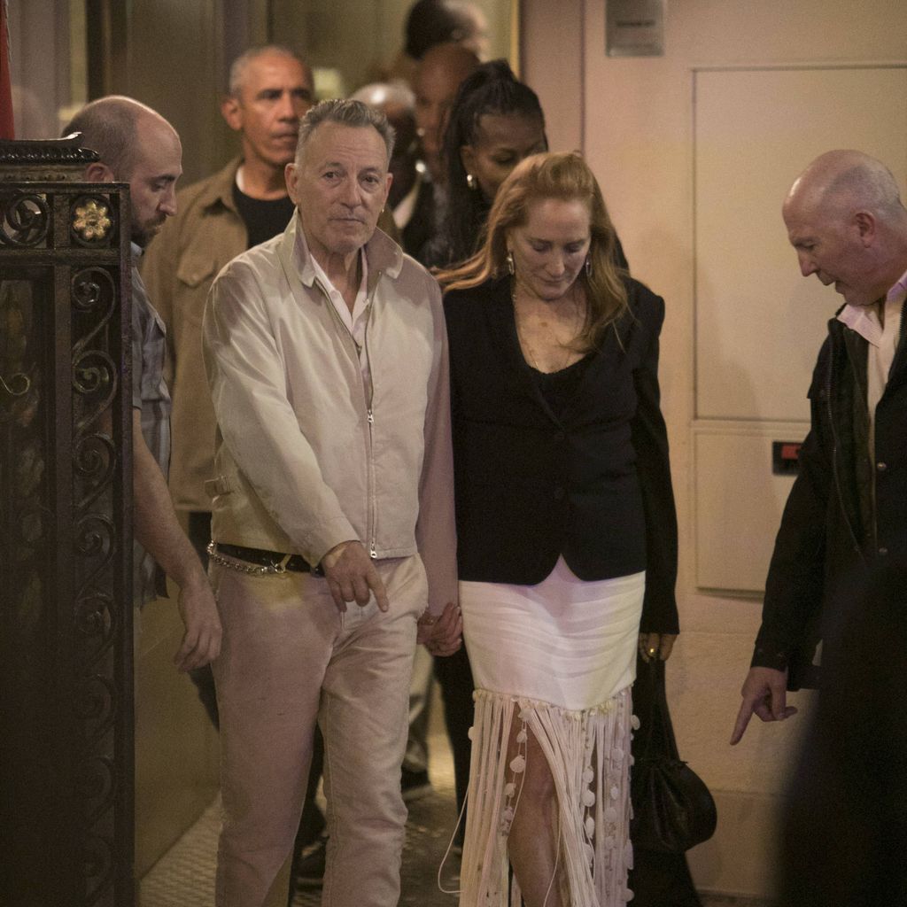 Bruce Springsteen beim Dinner mit Frau Patti Scialfa in Barcelona 2023