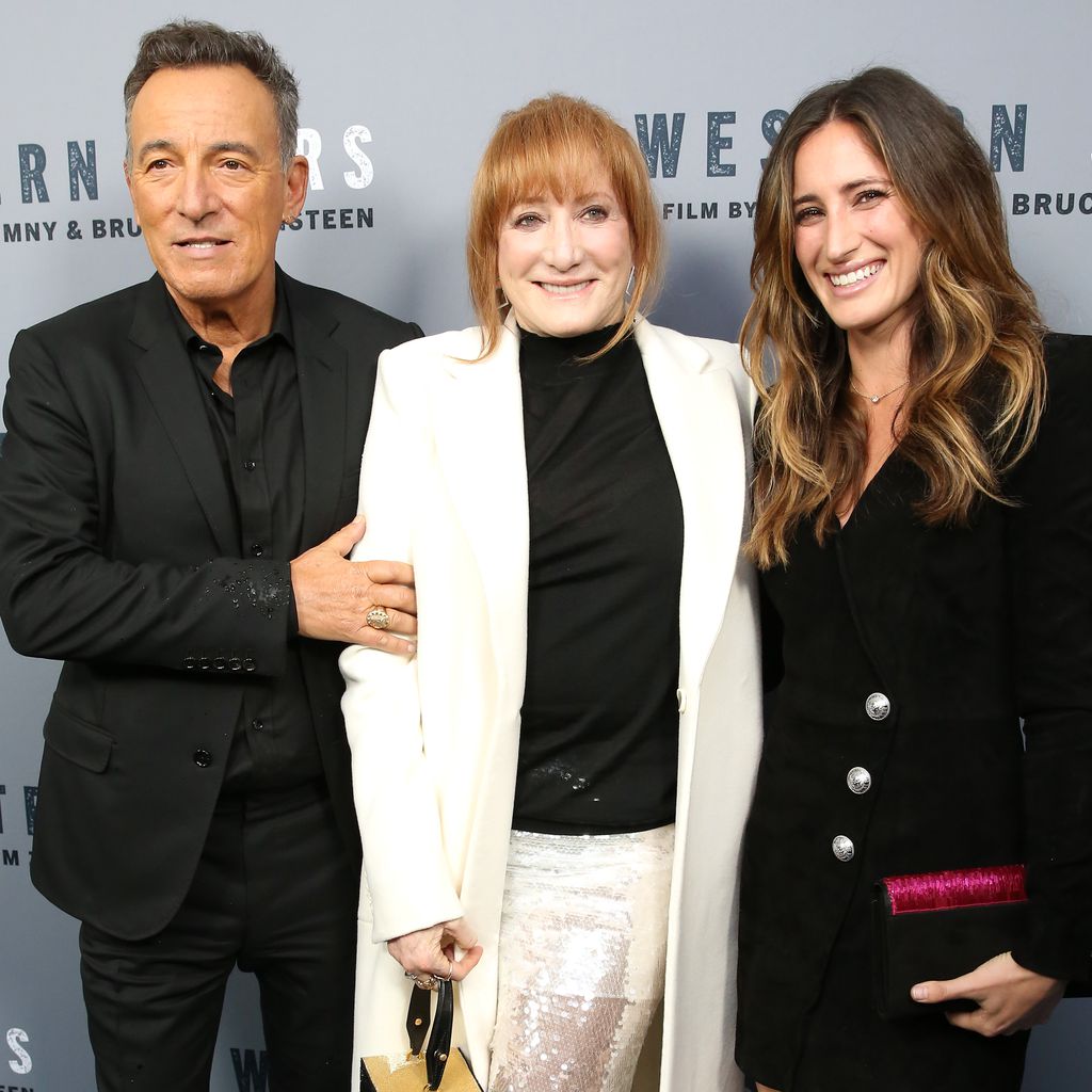 Bruce Springsteen mit seiner Frau Patti Scialfa und Tochter Jessica Rae Springsteen