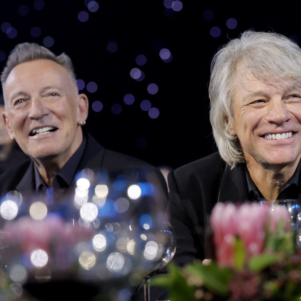 Bei den Grammys: Bruce Springsteen und Jon Bon Jovi bei der MusiCares Person of the Year Gala 2024 in Los Angeles