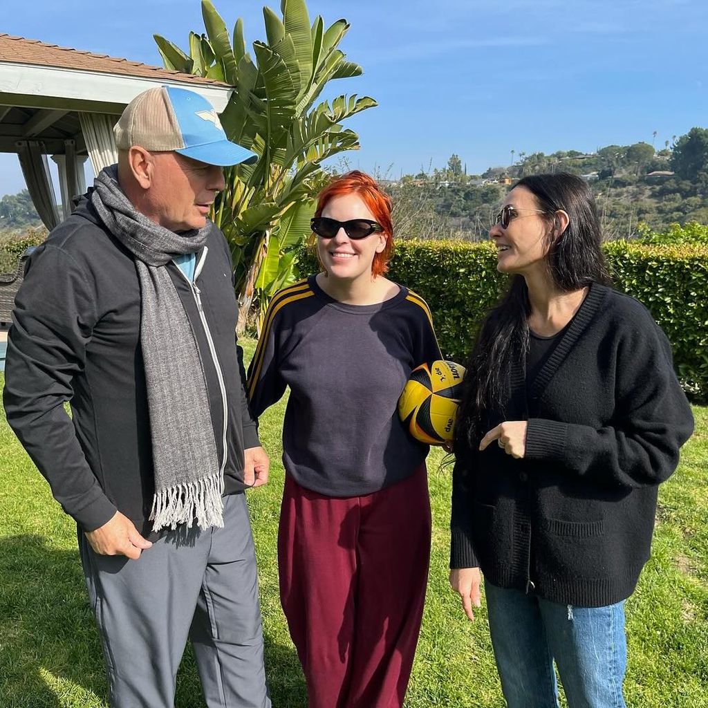 Bruce Willis, Schauspieler, mit seiner Ex-Frau Demi und ihrer Tochter Tallulah