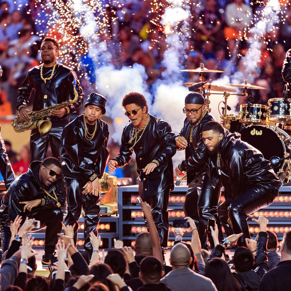 Bruno Mars beim 50. Superbowl