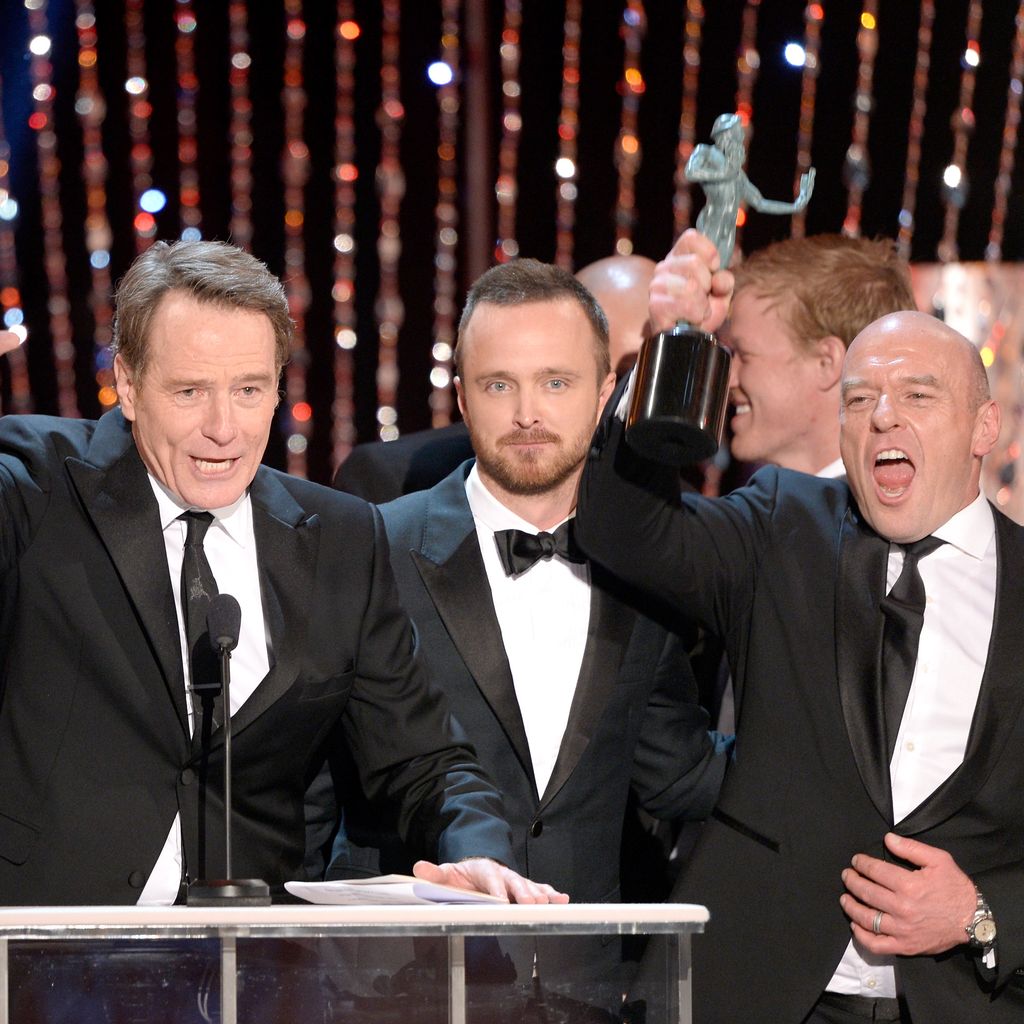 "Breaking Bad"-Kollegen Bryan Cranston, Aaron Paul und Dean Norris beim Screen Actors Guild Award
