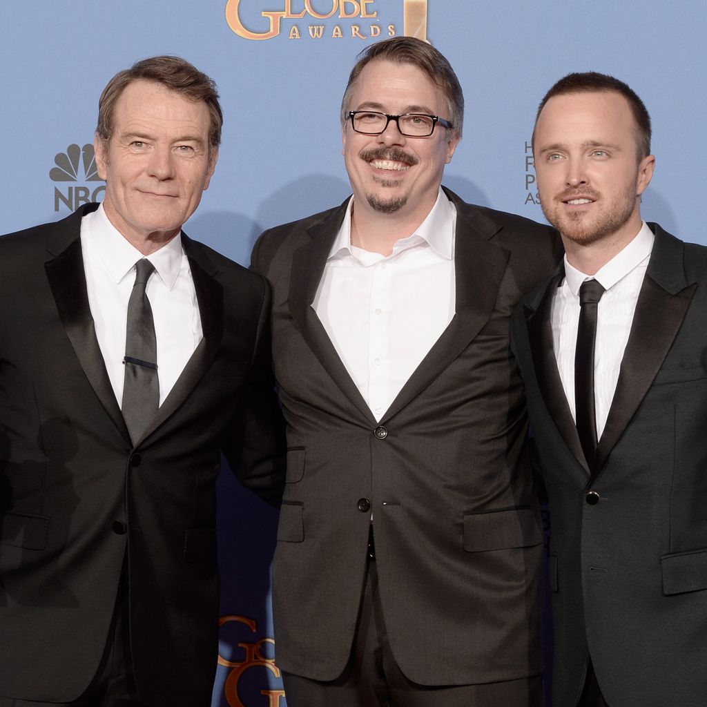 Bryan Cranston, Vince Gilligan und Aaron Paul