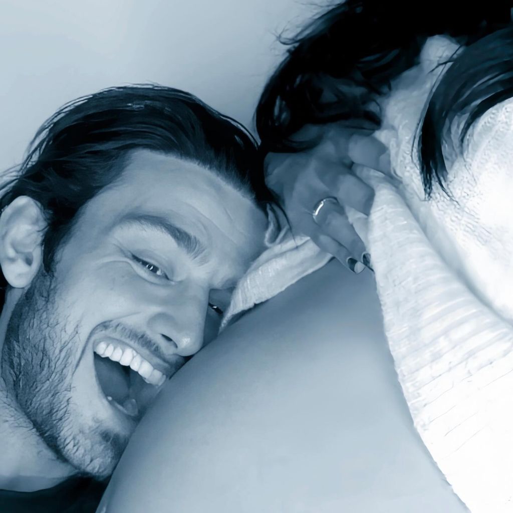 Bryant Wood und Kat Grahams Babybauch