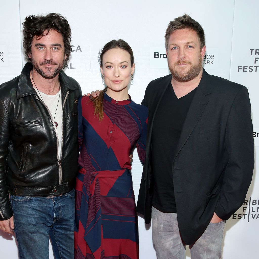 Bryn Mooser, Olivia Wilde und David Darg im April 2015